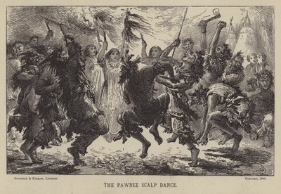 A dança do escalpe Pawnee (gravura) de English School