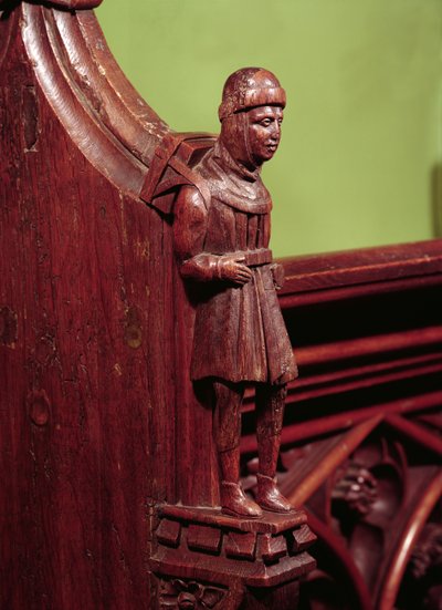 O vendedor ambulante de Swaffham, c.1462 (madeira) de English School