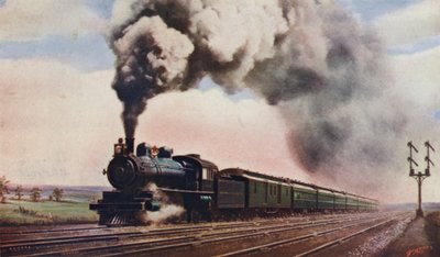 A Pennsylvania Limited a toda velocidade, Pennsylvania Railroad, EUA de English School