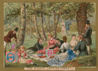 O piquenique, floresta de Epping de English School