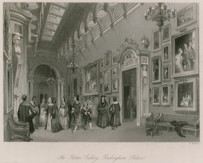 A galeria de imagens, o Palácio de Buckingham de English School