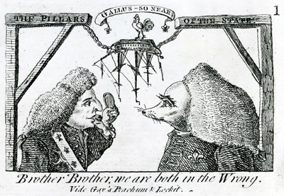 Os Pilares do Estado, por volta de 1756 de English School