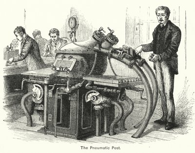 O Correio Pneumático (gravura) de English School