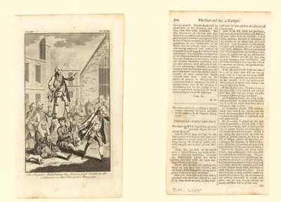 O Premier Distribuindo os Pães e Peixes para os Trabalhadores em seu Vinhedo, 9 de maio de 1772 de English School
