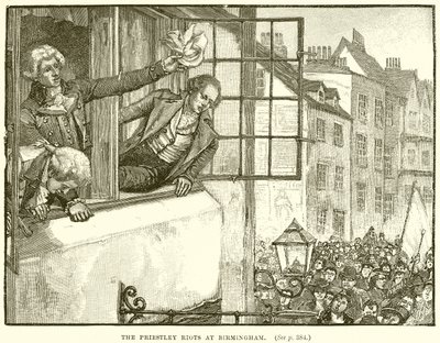 Os motins de Priestley em Birmingham de English School