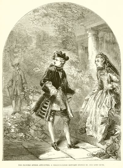 A princesa Amelia tentando uma reconciliação entre George III. e o senhor Bute de English School
