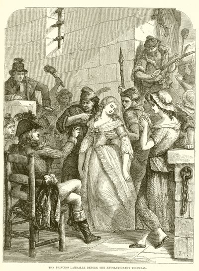 A princesa Lamballe perante o Tribunal Revolucionário de English School