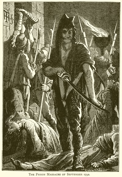 O Massacre Prisional de setembro de 1792 de English School