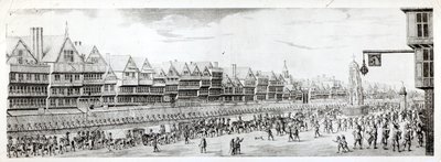 A Procissão de Marie de Medici ao longo de Cheapside, 1638, publicado por William Herbert (1771-1851) e Robert Wilkinson (fl.1785-1825) 1809 de English School