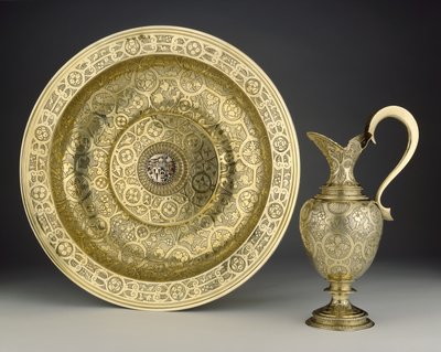A Bacia Proctor e o Ewer Proctor, 1592-93 de English School