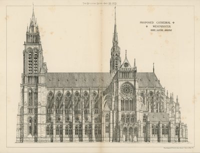 A catedral proposta em Westminster de English School