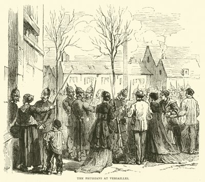 Os prussianos em Versalhes, janeiro de 1871 de English School