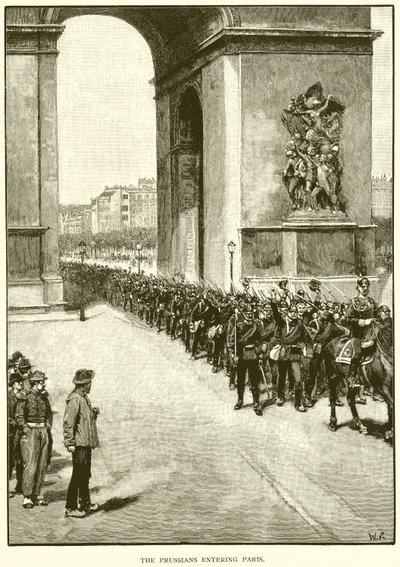 Os prussianos entrando em Paris de English School