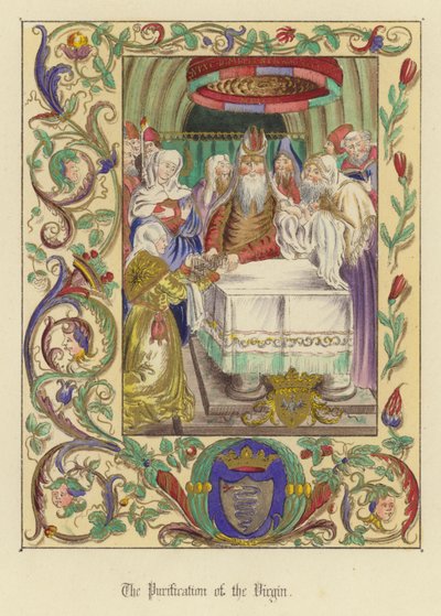 A Purificação da Virgem (cor litho) de English School