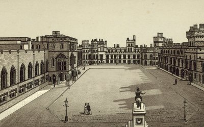 O Castelo de Windsor Quadrangle de English School