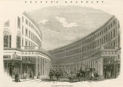 O Quadrante, Regent Street, Londres de English School