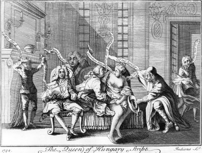 A Rainha da Hungria Stript, 1742 de English School