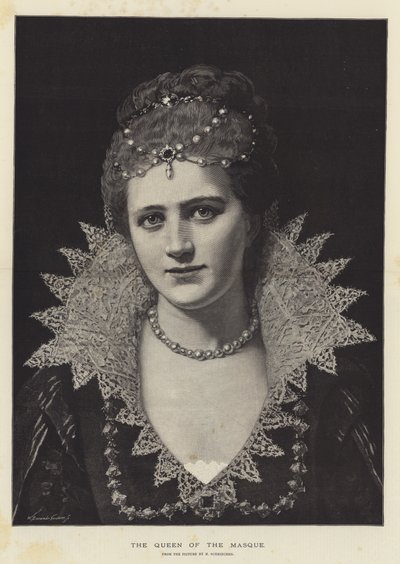 A Rainha da Máscara (gravura) de English School