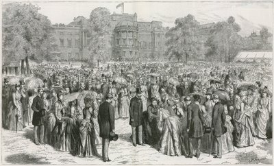 A festa de jardim de Queens no Palácio de Buckingham de English School