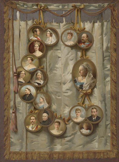 O Jubileu da Rainha (chromolitho) de English School