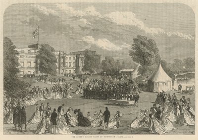 A festa de jardim de Queens no Palácio de Buckingham de English School