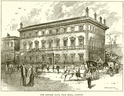 O Reform Club, Pall Mall, em Londres de English School