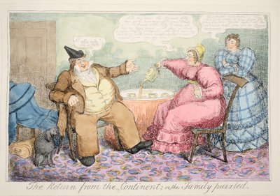 O Retorno do Continente ou o Puzzled Familiar, pub. 1835 de English School