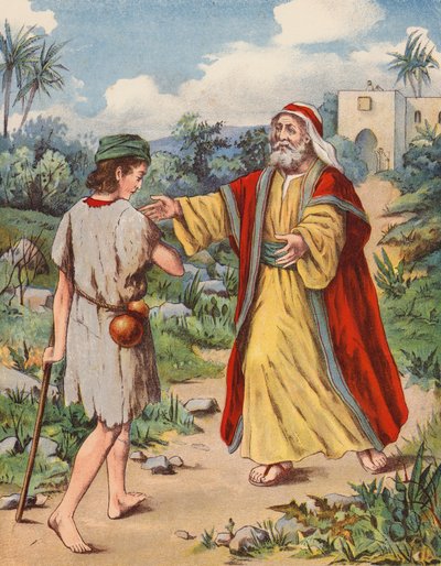 O regresso do filho pródigo (litografia a cores) de English School