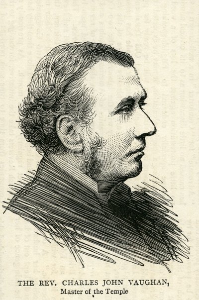 O Rev.Charles John Vaughan, o decano de Llandaff de English School