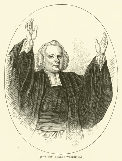 O Reverendo George Whitefield (gravura) de English School