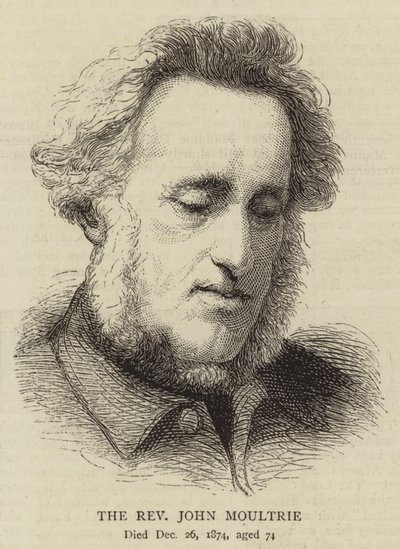 O Reverendo John Moultrie (gravura) de English School