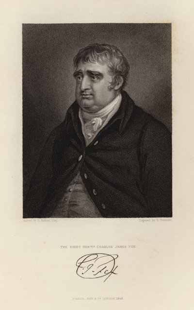 O Honorável Charles James Fox de English School