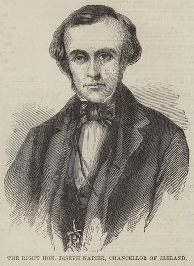 O Honorável Joseph Napier, Chanceler da Irlanda (gravura) de English School