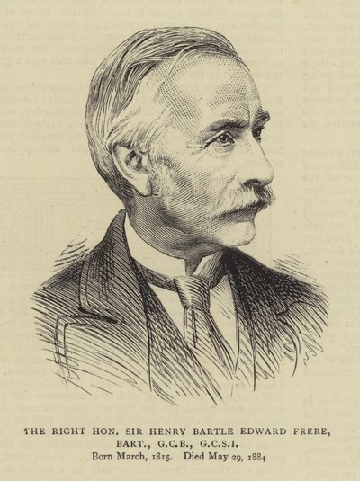 O Honorável Senhor Henry Bartle Edward Frere, Baronete, GCB, GCSI de English School