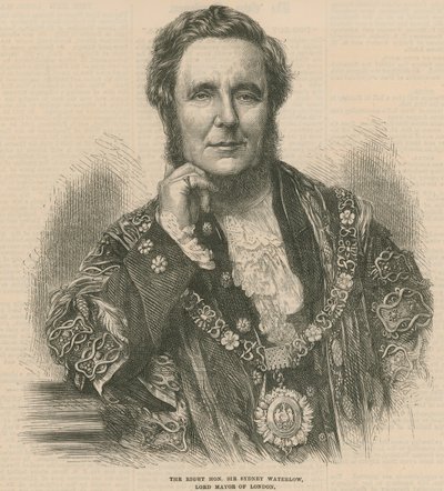 O honorável senhor Sydney Waterlow, Lord Mayor de Londres de English School