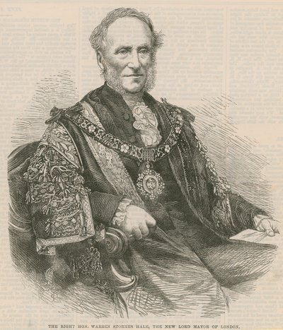 O honrado Warren Stormes Hales, o novo Lord Mayor de Londres de English School