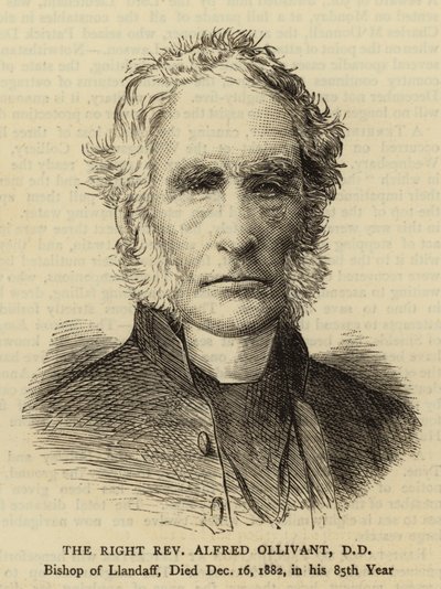 O Reverendo Alfred Ollivant, DD (gravura) de English School