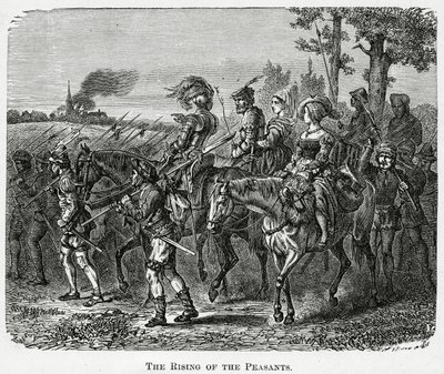 A ascensão dos camponeses na Inglaterra em 1381, 1882 de English School