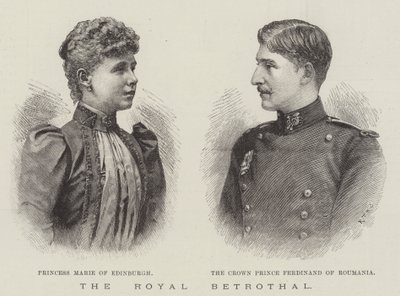O Royal Betrothal (gravura) de English School