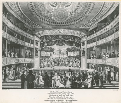 O teatro real cobourg, surrey de English School