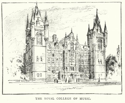 O Royal College of Music (gravura) de English School