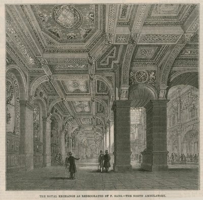 The Royal Exchange como redectorated por F Sang - o norte ambulatório de English School