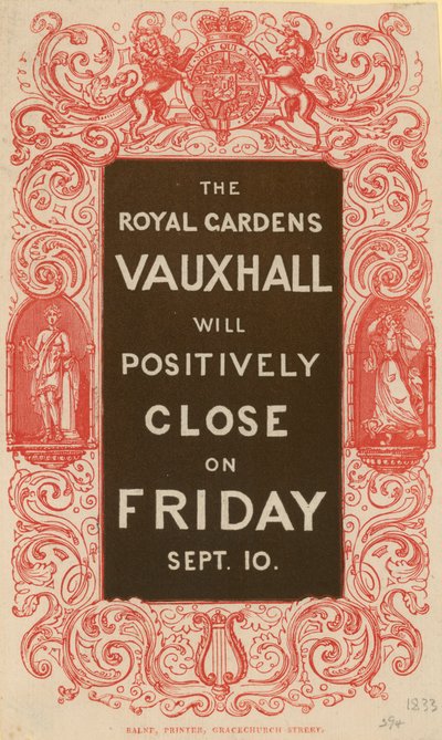 O Royal Gardens Vauxhall vai fechar de forma positiva de English School
