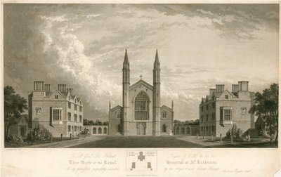 O hospital real de St Katherine, Regents Park, Londres de English School