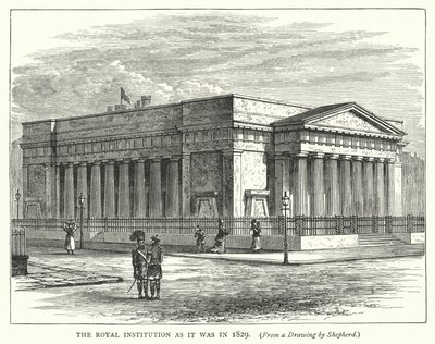 A Instituição Real como era em 1829 (gravura) de English School
