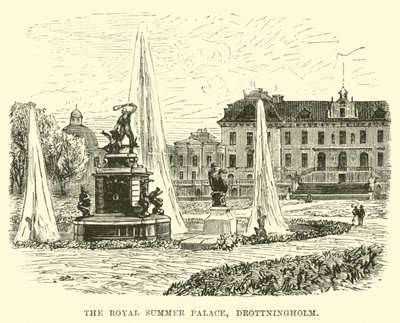 O palácio de verão real, drottningholm de English School