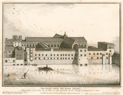 O Savoy, em Londres, do rio Tâmisa de English School