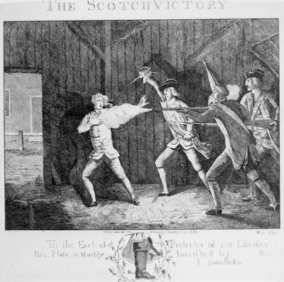 A vitória escocesa, 1768 de English School