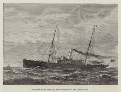 A Sirene de Iate Parafuso, para a Corporação da Casa da Trindade (gravura) de English School