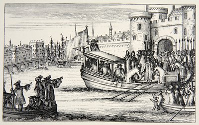 Os Sete Bispos retornando da Torre, 1688 de English School